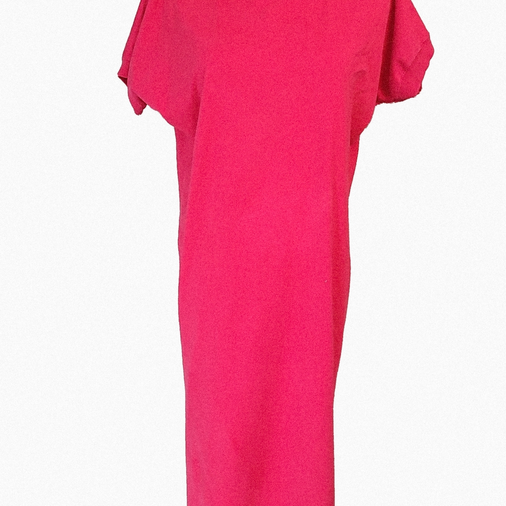 Vintage 90gerard Works shirt dress Fuchsia Midi Dress